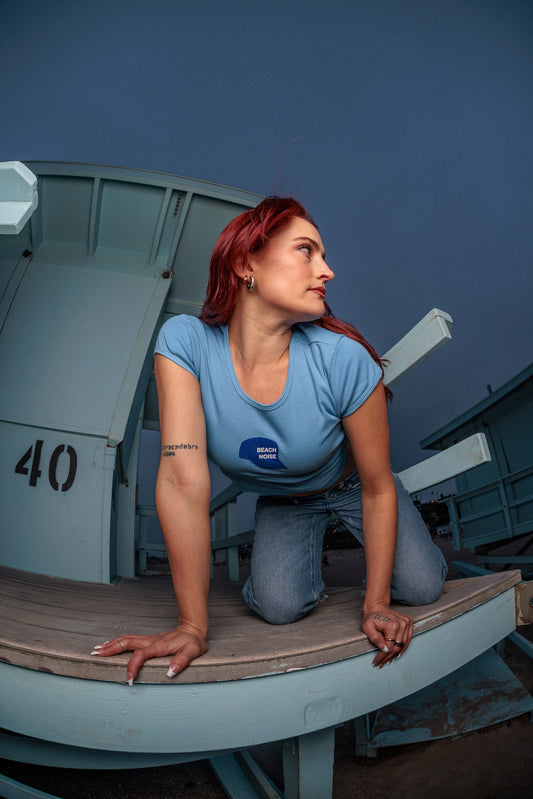 Powder Blue Baby Tee