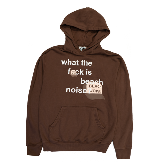 WTF IS BEACH NOISE? OVERSIZED HOODIE (BROWN)