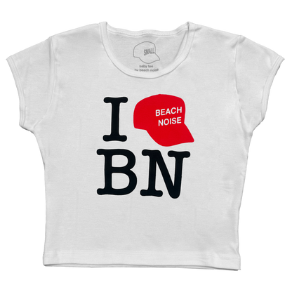 I Hat BN Baby Tee (white)